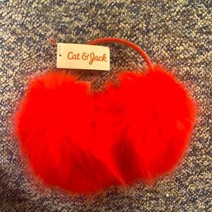 NWT Cat & Jack Rocker Red Earmuffs